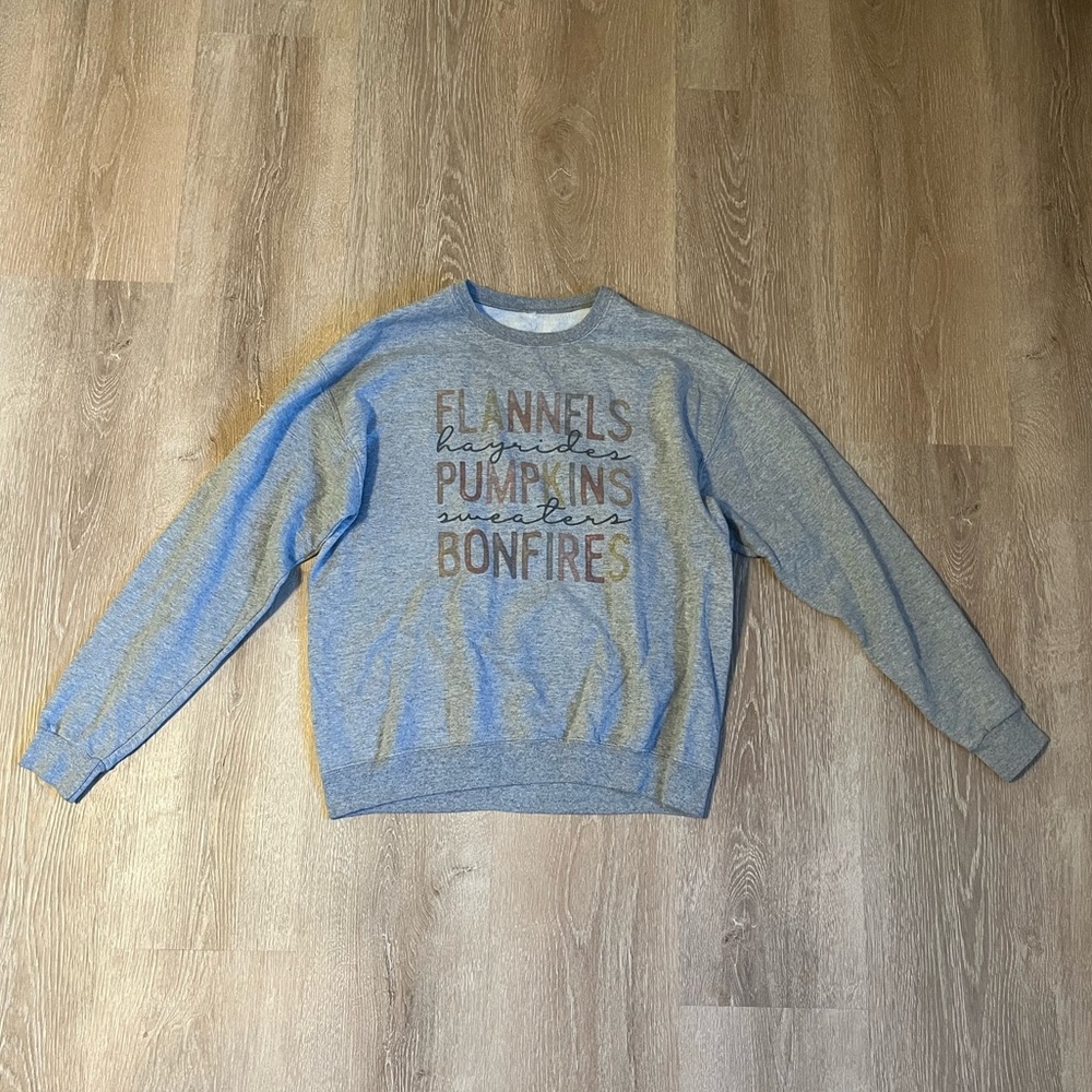 Printed Crew Neck Sweatshirt